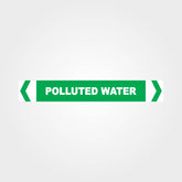 Custom Metal Sign,Polluted Pipe Marker